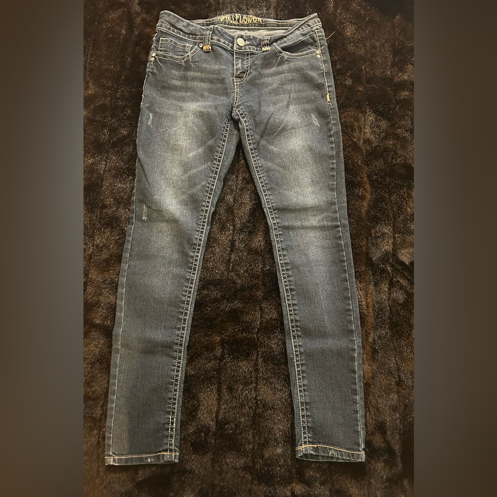 👖 Wallflower Skinny Jeans – Size 11 – Medium Wash – Stretch